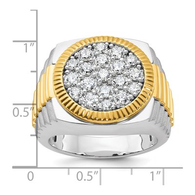 Men's 14K Two-Tone Gold Diamond Ring Mounting – view 3