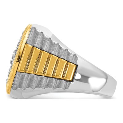 Men's 14K Two-Tone Gold Diamond Ring Mounting – view 5