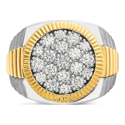 Men's 14K Two-Tone Gold Diamond Ring Mounting – view 6