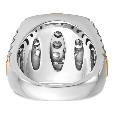 Men's 14K Two-Tone Gold Diamond Ring Mounting – view 7