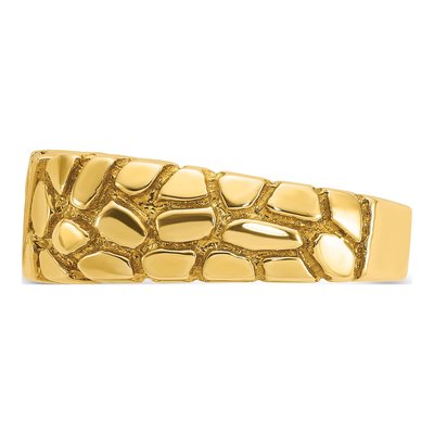 IB Goodman 14K Yellow Gold Men's Nugget Ring Mount – view 5