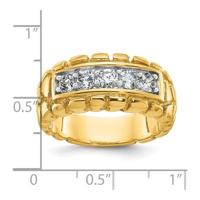 Men's 14K Yellow Gold Diamond Ring Mounting – view 3