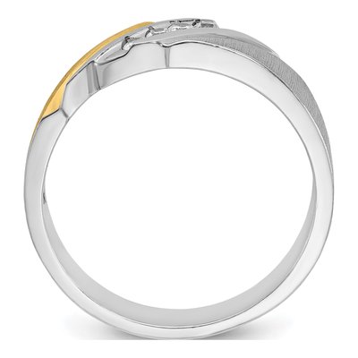 Men's 14K Two-Tone Gold Diamond Ring Mounting – view 2