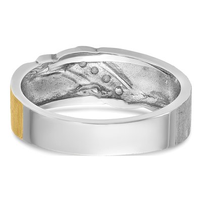 Men's 14K Two-Tone Gold Diamond Ring Mounting – view 7