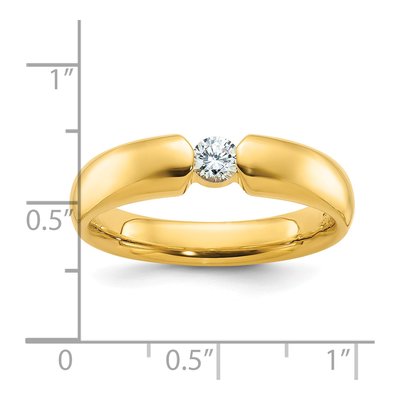 Men's 14K Yellow Gold 1/4 ct tw Diamond Ring – view 3