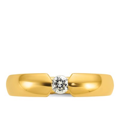 Men's 14K Yellow Gold 1/4 ct tw Diamond Ring – view 6