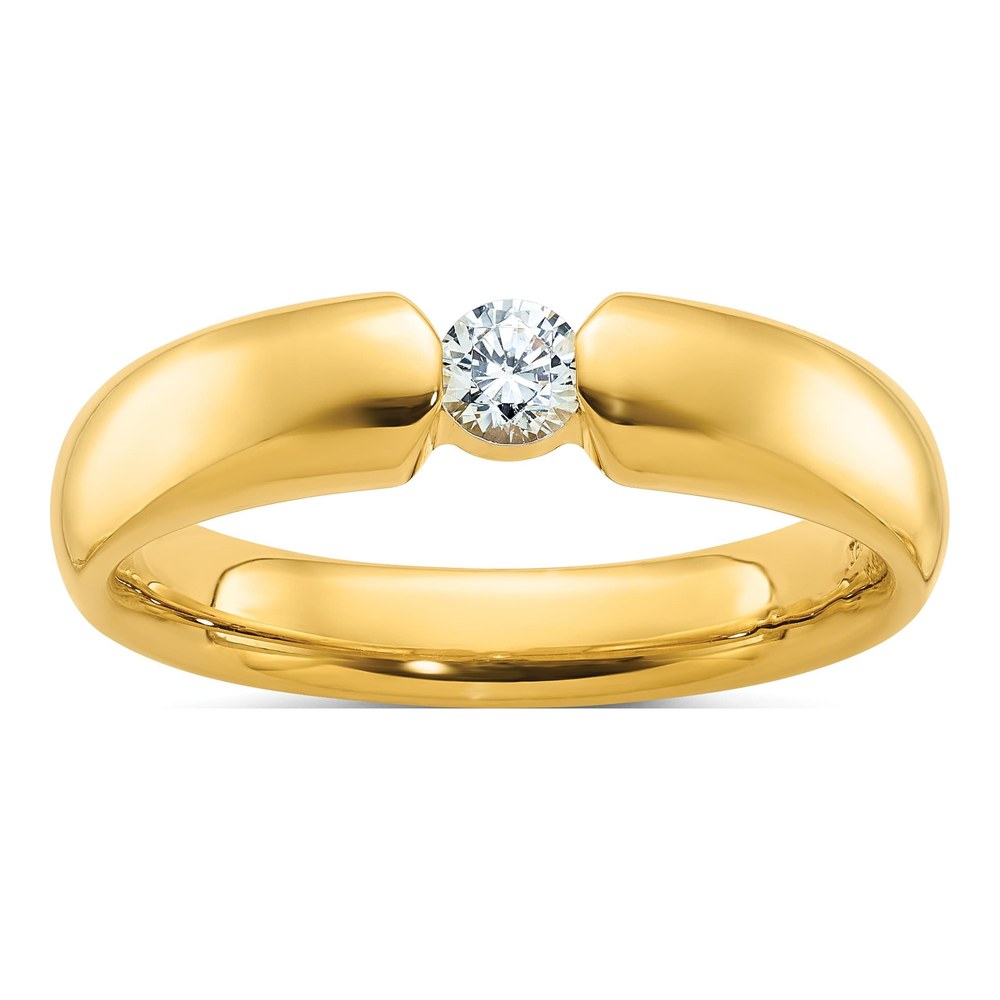 Ib Goodman 14K Mens 1/4 Carat Diamond Complete Ring