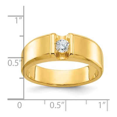 Men's 14K Yellow Gold Diamond Ring Mounting – view 3