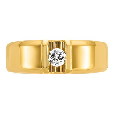 Men's 14K Yellow Gold Diamond Ring Mounting – view 6
