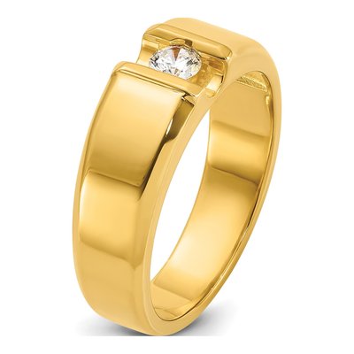 Men's 14K Yellow Gold Diamond Ring Mounting – view 8