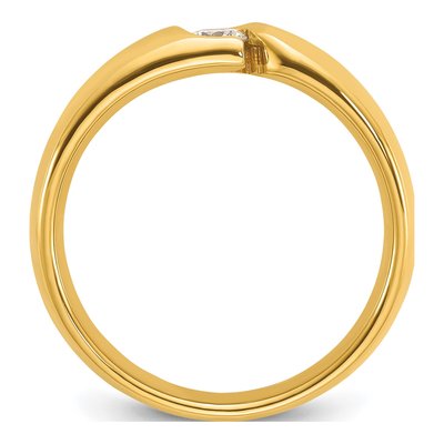Men's 14K Yellow Gold Diamond Ring Mounting – view 2