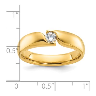 Men's 14K Yellow Gold Diamond Ring Mounting – view 3