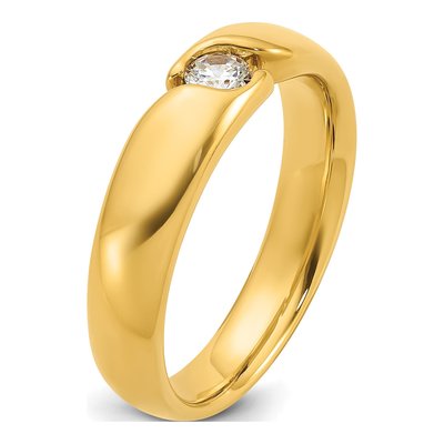 Men's 14K Yellow Gold Diamond Ring Mounting – view 8