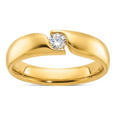 Men's 14K Yellow Gold Diamond Ring Mounting