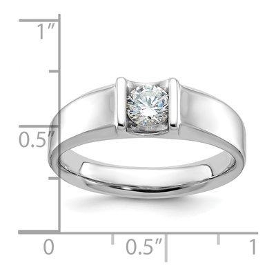 Men's 14K White Gold Diamond Ring Mounting – view 3