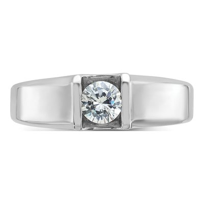 Men's 14K White Gold 1/2 ct tw Lab-Grown Diamond Ring – view 4
