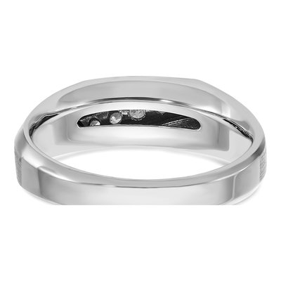 Men's 14K White Gold 1/4 ct tw Diamond 5-Stone Ring – view 7
