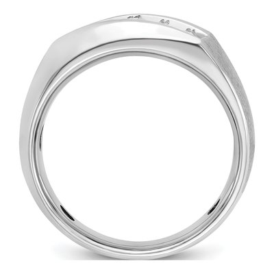 Men's 14K White Gold Diamond 5-Stone Ring Mounting – view 2
