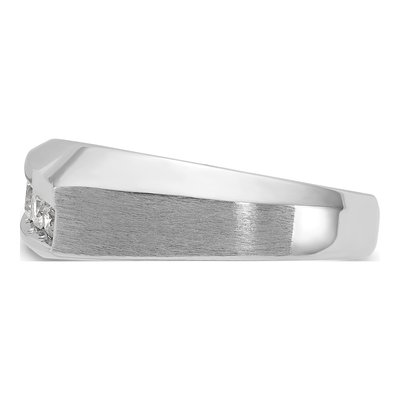 Men's 14K White Gold Diamond 5-Stone Ring Mounting – view 5