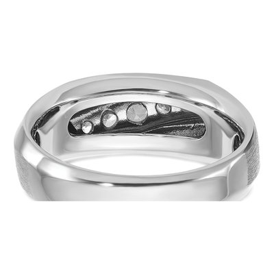 Men's 14K White Gold Diamond 5-Stone Ring Mounting – view 7