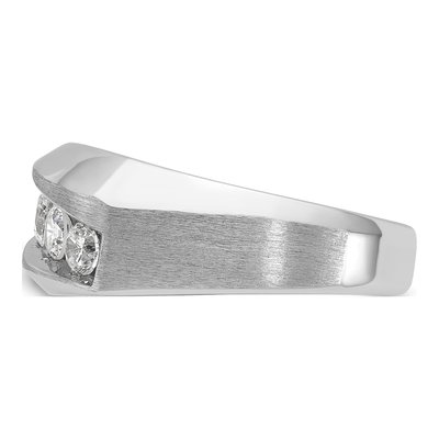 Men's 14K White Gold 5-Stone Diamond Ring Mounting – view 5
