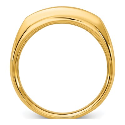 Men's 14K Yellow Gold 5-Stone Diamond Ring Mounting – view 2