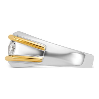 Men's 14K Two-Tone Gold Diamond Ring Mounting – view 5