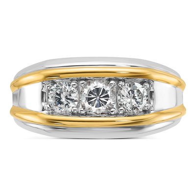 Men's 14K Two-Tone Gold Diamond Ring Mounting – view 6