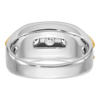 Men's 14K Two-Tone Gold Diamond Ring Mounting – view 7
