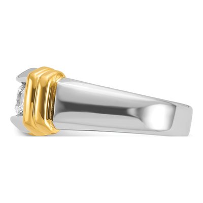 Men's 14K Two-Tone Gold 1 ct tw Lab-Grown Diamond Ring – view 3