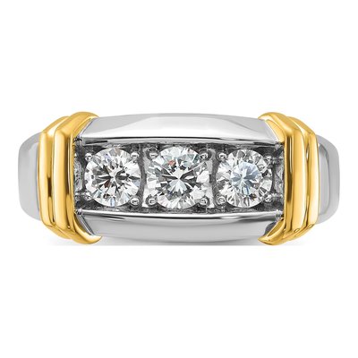 Men's 14K Two-Tone Gold 1 ct tw Lab-Grown Diamond Ring – view 4