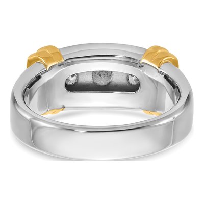 Men's 14K Two-Tone Gold 1 ct tw Lab-Grown Diamond Ring – view 5