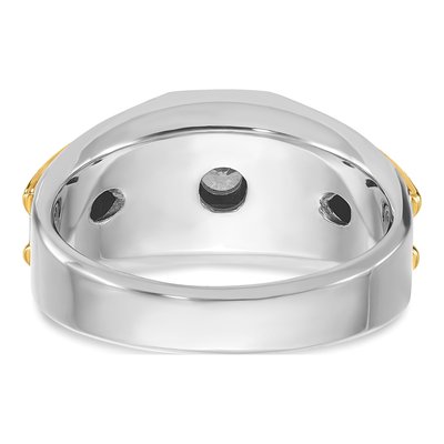 Men's 14K Two-Tone Gold 1/2 ct tw Lab-Grown Diamond Ring – view 5