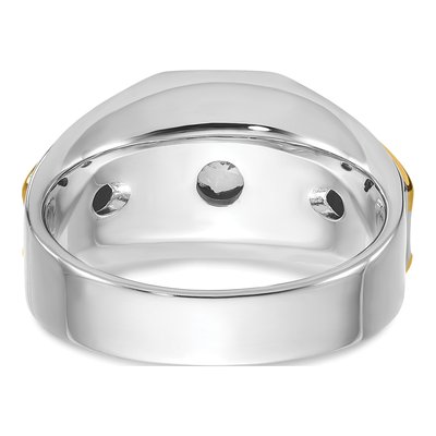 Men's 14K Two-Tone Gold 1 ct tw Lab-Grown Diamond Solitaire Ring – view 7