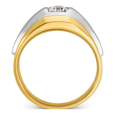 Men's 14K Two-Tone Gold Diamond Ring Mounting – view 2