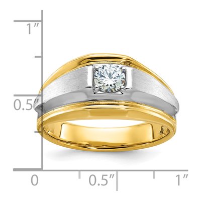 Men's 14K Two-Tone Gold Diamond Ring Mounting – view 3