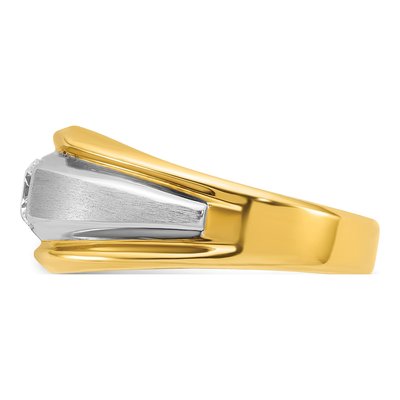 Men's 14K Two-Tone Gold Diamond Ring Mounting – view 5