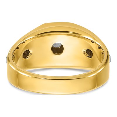 Men's 14K Two-Tone Gold Diamond Ring Mounting – view 6