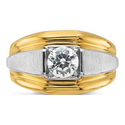 Men's 14K Two-Tone Gold 1 ct tw Lab-Grown Diamond Ring – view 4
