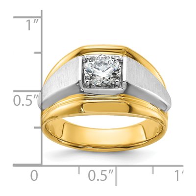 Men's 14K Two-Tone Gold 1 ct tw Lab-Grown Diamond Ring – view 7