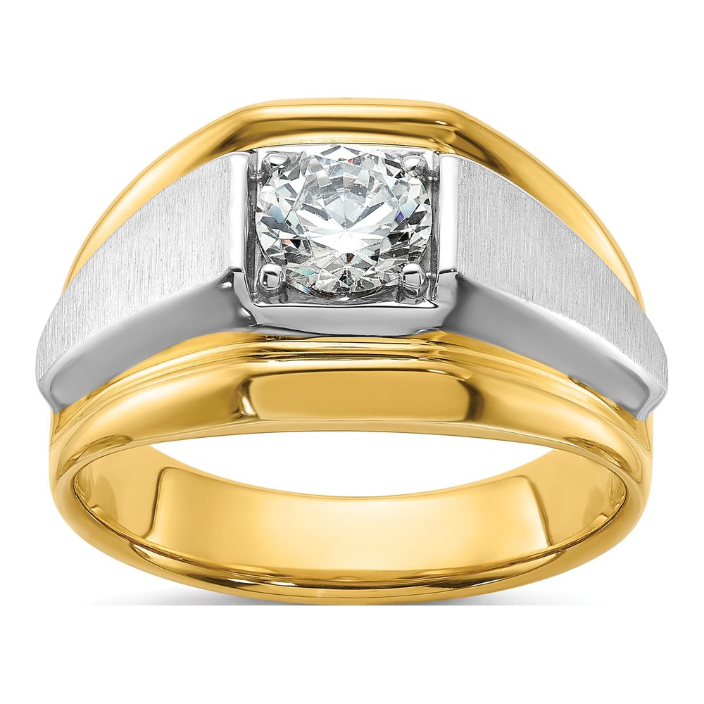 Men's 14K Two-Tone Gold 1 ct tw Lab-Grown Diamond Ring
