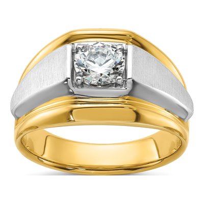 Men's 14K Two-Tone Gold 1 ct tw Lab-Grown Diamond Ring