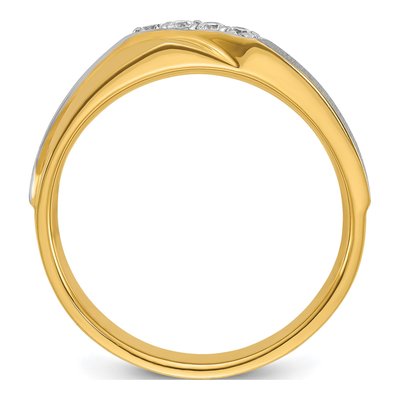 Men's 14K Two-Tone Gold Diamond Ring Mounting – view 2