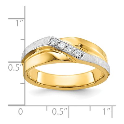Men's 14K Two-Tone Gold Diamond Ring Mounting – view 3