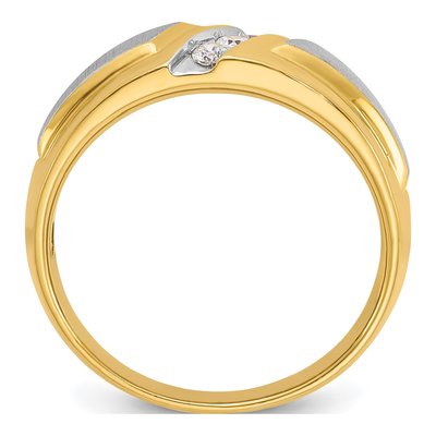 Men's 14K Two-Tone Gold Diamond Ring Mounting – view 2