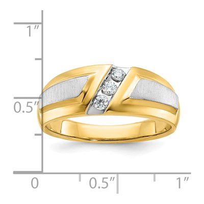 Men's 14K Two-Tone Gold Diamond Ring Mounting – view 3