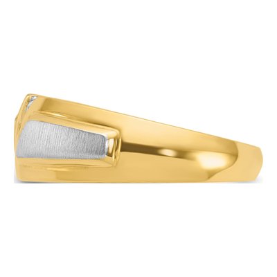 Men's 14K Two-Tone Gold Diamond Ring Mounting – view 5