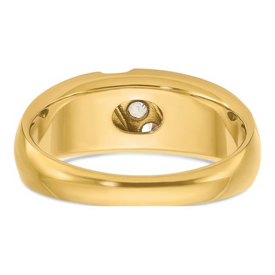 Men's 14K Two-Tone Gold Diamond Ring Mounting – view 7
