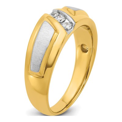 Men's 14K Two-Tone Gold Diamond Ring Mounting – view 8