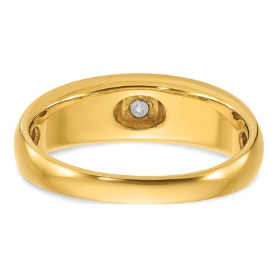 Men's 10K Two-Tone Gold Holds Round Ring Mounting – view 7